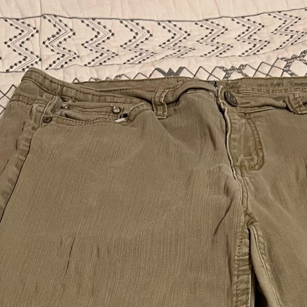 Ladies khaki/denim jeans size 16